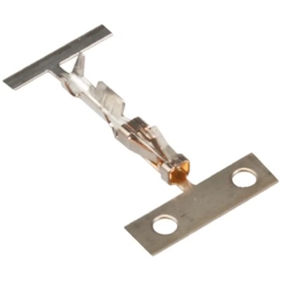 TE Connectivity AMPMODU Short Point Series Female Crimp Terminal, 3A, 26 AWG Min Crimp, 22 AWG Max, Gold Plating 1-104480-5