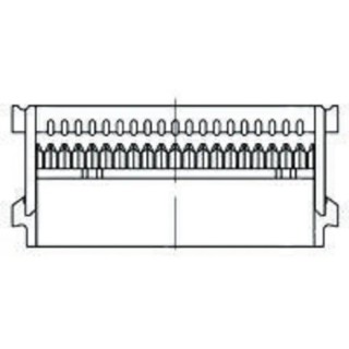 TE Connectivity 34-Way IDC Connector Female for Cable, 2 Row, 1A, 2.54mm Pitch, AMP-LATCH 609 Series 1-1658526-8