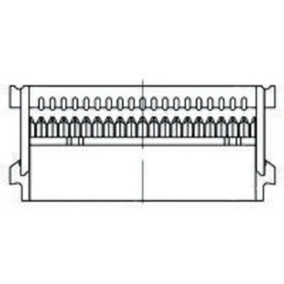 TE Connectivity 34-Way IDC Connector Female for Cable, 2 Row, 1A, 2.54mm Pitch, AMP-LATCH 609 Series 1-1658526-8