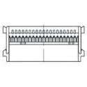 TE Connectivity 34-Way IDC Connector Female for Cable, 2 Row, 2.54 mm Pitch, Gold over Nickel Plating, Model 1-1658526-8
