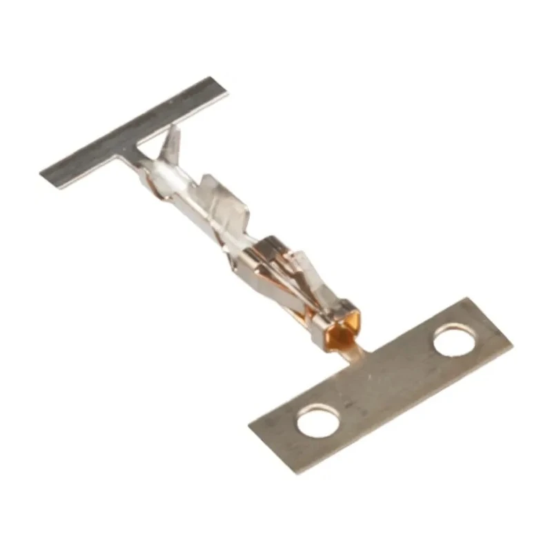 TE Connectivity AMPMODU Short Point Series Female Crimp Terminal 3A Current Gold Plated Copper Alloy 26 AWG Min 1-104480-5