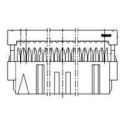 TE Connectivity 14-Way IDC Connector Female for Cable, 2 Row, Gold over Nickel Plated Phosphor Bronze Contacts 1-215882-4