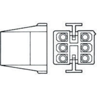 TE Connectivity Commercial MATE-N-LOK Male Connector Housing 4.95 mm Pitch 8 Way 2 Row Straight 1-480283-0