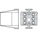 TE Connectivity Commercial MATE-N-LOK Male Connector Housing 4.95 mm Pitch 8 Way 2 Row Straight 1-480283-0