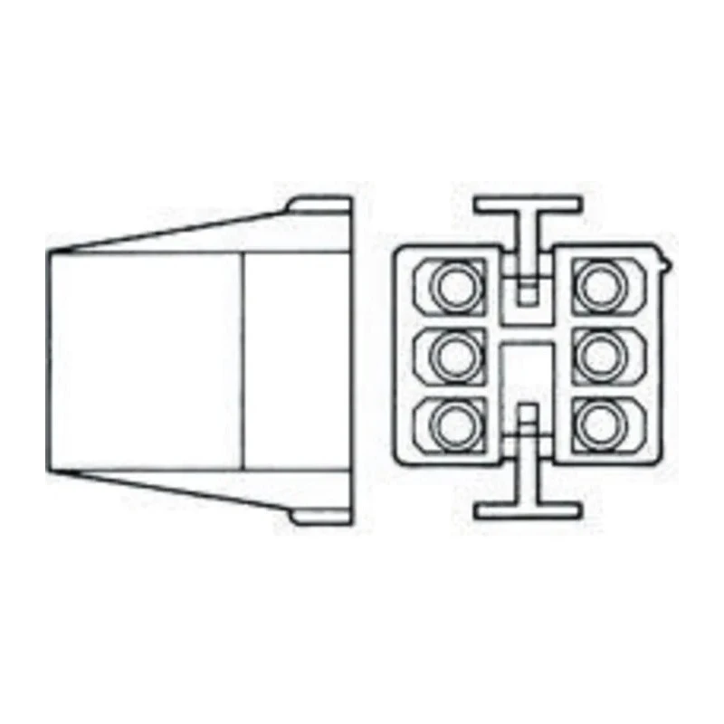 TE Connectivity Commercial MATE-N-LOK Male Connector Housing 4.95 mm Pitch 8 Way 2 Row Straight 1-480283-0