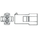 TE Connectivity Mini-Universal MATE-N-LOK Female Connector Housing 4.2 mm Pitch 3 Way 1 Row Straight 172329-1