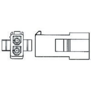 TE Connectivity Mini-Universal MATE-N-LOK Female Connector Housing 4.2 mm Pitch 3 Way 1 Row Straight 172329-1