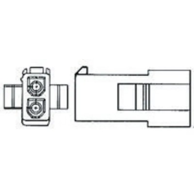 TE Connectivity Mini-Universal MATE-N-LOK Female Connector Housing 4.2 mm Pitch 3 Way 1 Row Straight 172329-1