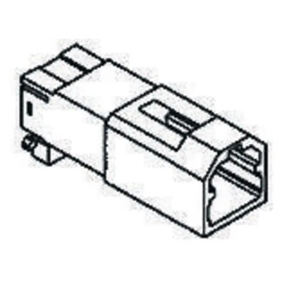 TE Connectivity MULTILOCK 040 Female Connector Housing 2.5 mm Pitch 2 Way 1 Row Straight 174057-4