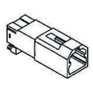 TE Connectivity MULTILOCK 040 Female Connector Housing 2 Way 1 Row Straight 2.5mm Pitch 174057-4