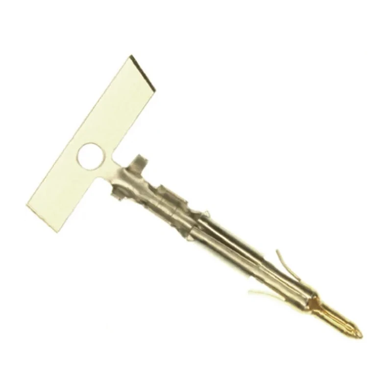 TE Connectivity Mini-Universal MATE-N-LOK Series Male Crimp Terminal 9.5A Current 22AWG Min, 18AWG Max Wire 1-770987-0