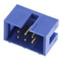TE Connectivity AMP-LATCH Series Straight Through Hole PCB Header, 6 Contacts, 2 Row, 2.54 mm Pitch, Shrouded 2-1761603-1
