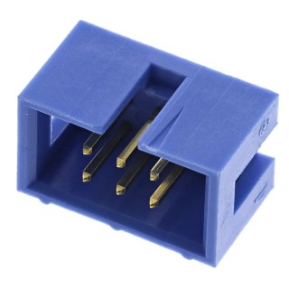 TE Connectivity AMP-LATCH Series Straight Through Hole PCB Header, 6 Contacts, 2 Row, 2.54 mm Pitch, Shrouded 2-1761603-1