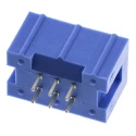 TE Connectivity AMP-LATCH Series Straight Through Hole PCB Header, 6 Contacts, 2 Row, 2.54 mm Pitch, Shrouded 2-1761603-1