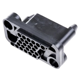 TE Connectivity Metrimate Male Connector Housing 5.08 mm Pitch 25 Way 5 Row Straight 211150-1