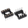 TE Connectivity DIPLOMATE 800 Vertical 8 Way Through Hole Turned Pin Open Frame DIL Socket 2.54 mm Pitch 3A 2-1571586-2