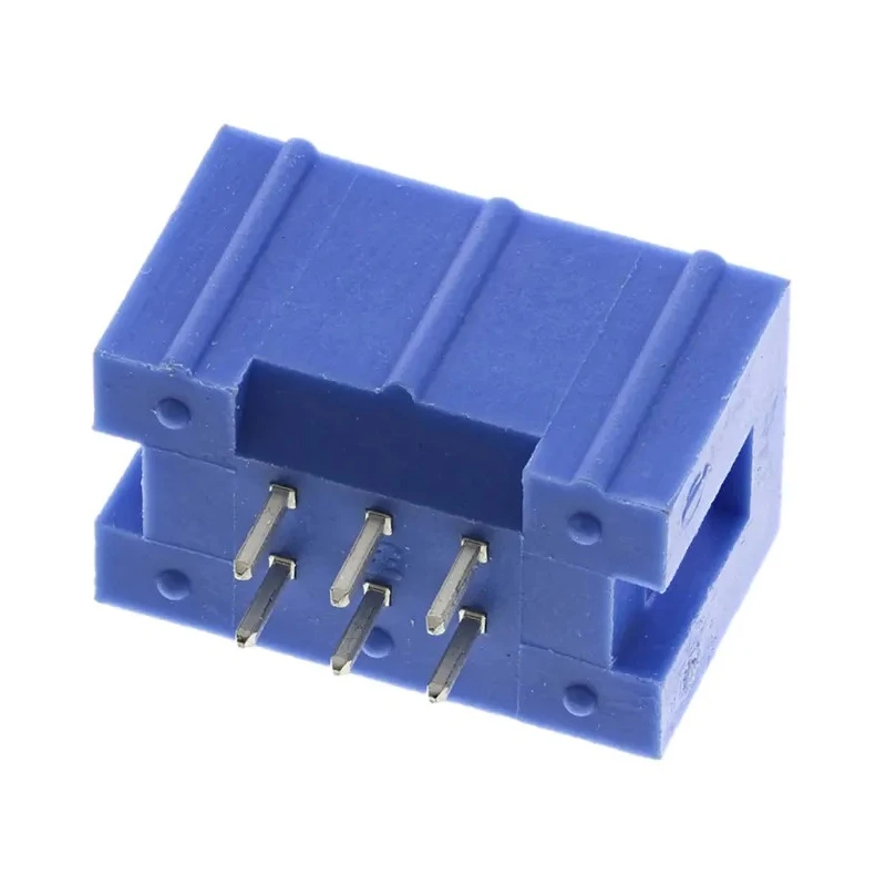TE Connectivity AMP-LATCH Series Straight Through Hole PCB Header 6 Contacts 2.54 mm Pitch 2 Row Shrouded 2-1761603-1