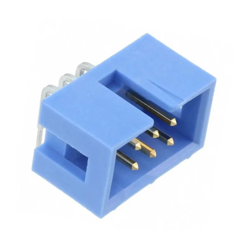 TE Connectivity AMP-LATCH Series Right Angle Through Hole PCB Header, 6 Contact(s), 2.54 mm Pitch, 2 Row 2-1761605-1