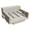 TE Connectivity AMP CT Series Right Angle Through Hole PCB Header, 3 Contact, 2 mm Pitch, 1 Row, Shrouded 292253-3