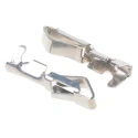 TE Connectivity SL-156 Series Female Crimp Terminal, 24 AWG Min Crimp, 18 AWG Max, Brass Contact, Bright Tin 3-640706-1