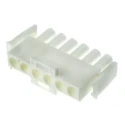 TE Connectivity Universal MATE-N-LOK Male Connector Housing 6.35 mm Pitch 6 Way 1 Row Straight 640581-1