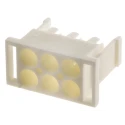 TE Connectivity Universal MATE-N-LOK II Male Connector Housing 6.35 mm Pitch 6 Way 2 Row Straight 770020-1