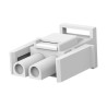 TE Connectivity Universal MATE-N-LOK II Male Connector Housing 6.35 mm Pitch 2 Way 1 Row Straight 770017-1