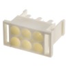 TE Connectivity Universal MATE-N-LOK II Male Connector Housing 6.35 mm Pitch 6 Way 2 Row Straight 770020-1