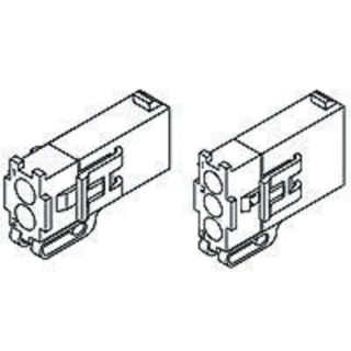 TE Connectivity Mini-Universal MATE-N-LOK II Female Connector Housing 4.14 mm Pitch 2 Way 1 Row Straight 794185-1