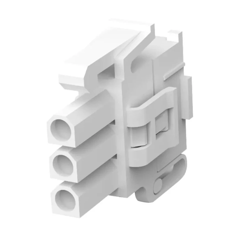 TE Connectivity Mini-Universal MATE-N-LOK II Male Connector Housing 4.14 mm Pitch 3 Way 1 Row Straight 794186-1