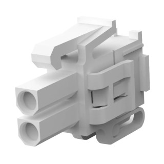TE Connectivity Mini-Universal MATE-N-LOK II Male Connector Housing 4.14 mm Pitch 2 Way 1 Row Straight 794184-1