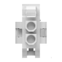 TE Connectivity Mini-Universal MATE-N-LOK II Male Connector Housing 4.14 mm Pitch 2 Way 1 Row Straight 794184-1