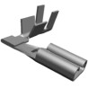 TE Connectivity FASTON .110 Black Uninsulated Female Spade Connector, Crimp Termination, 2.79 x 0.81 mm Tab Size 22 62336-1