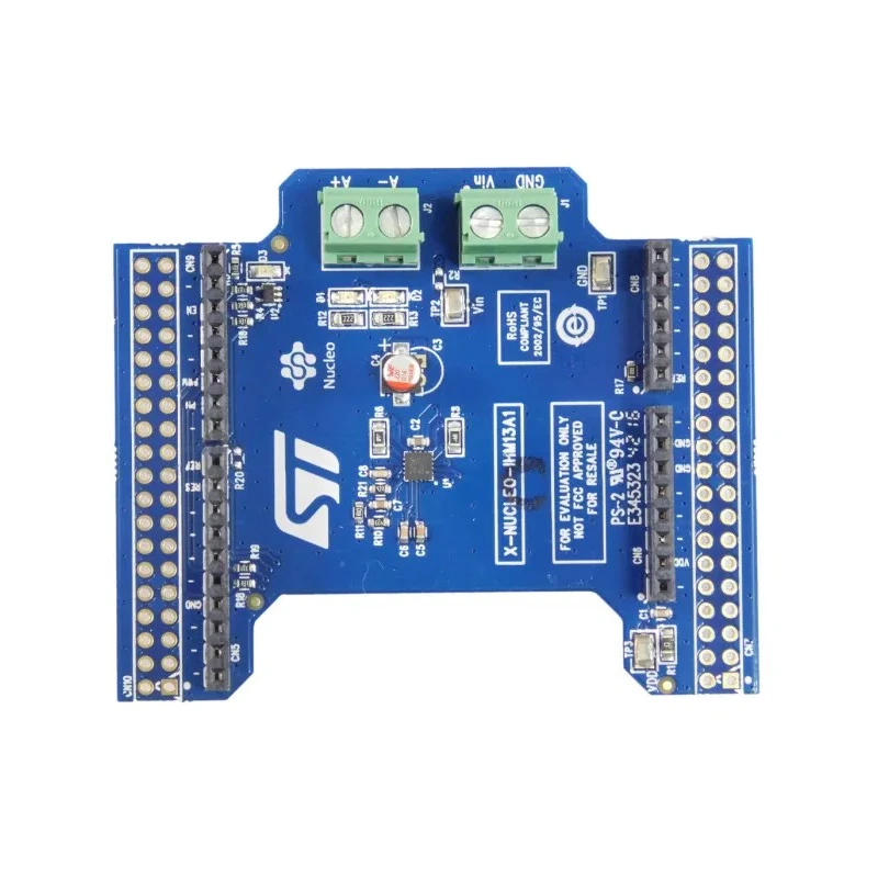 STMicroelectronics Motor Configuration DC Motor Expansion Board 1.8 to 10 Vdc, 2.6 Arms Output X-NUCLEO-IHM13A1