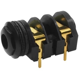 RS PRO Jack Connector 6.35 mm Panel Mount Female 2 Mono 5A Solder 143-8937