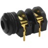 RS PRO Jack Connector 6.35 mm Panel Mount Female 2 Mono 5A Solder 143-8937