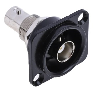 RS PRO Coaxial Connector Panel Mount Female BNC, 50 Ω, Straight Body 143-8920