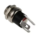 RS PRO DC Power Socket Panel Mount Female 5A Current 21.3 mm Length Gold Nickel Contact 143-8914