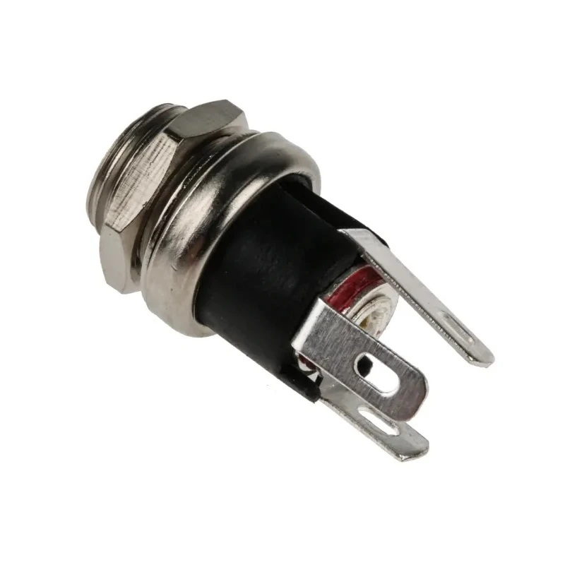 RS PRO DC Power Socket Panel Mount Female 5A Current 21.3 mm Length Gold Nickel Contact 143-8914