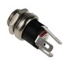 RS PRO DC Power Socket Panel Mount Female 5A Current 21.3 mm Length Gold Nickel Contact 143-8914
