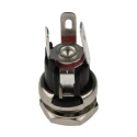 RS PRO DC Power Socket Panel Mount Female 5A Current 21.3 mm Length Gold Nickel Contact 143-8914