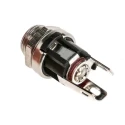 RS PRO Straight DC Power Socket, Panel Mount, 21.3 mm Length, Nickel and Gold Plated 143-8913