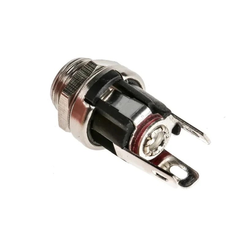 RS PRO Straight DC Power Socket, Panel Mount, 21.3 mm Length, Nickel and Gold Plated 143-8913