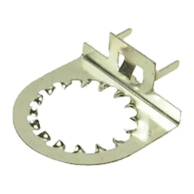 RS PRO Grounding Washer for use with S2/24 J/SKT 2-Pin Type Steel Silver 0.32mm Thickness 143-8939