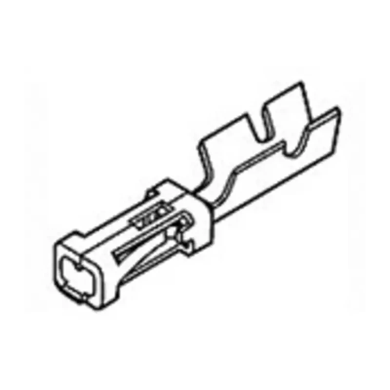 TE Connectivity AMPMODU MOD IV Series Female Crimp Terminal 3A Current Gold Plated Contact 24-20 AWG 11.94mm Length 86016-5