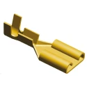 TE Connectivity FASTON 250 Black Uninsulated Female Spade Connector Crimp 6.35 x 0.81 mm 41771-1