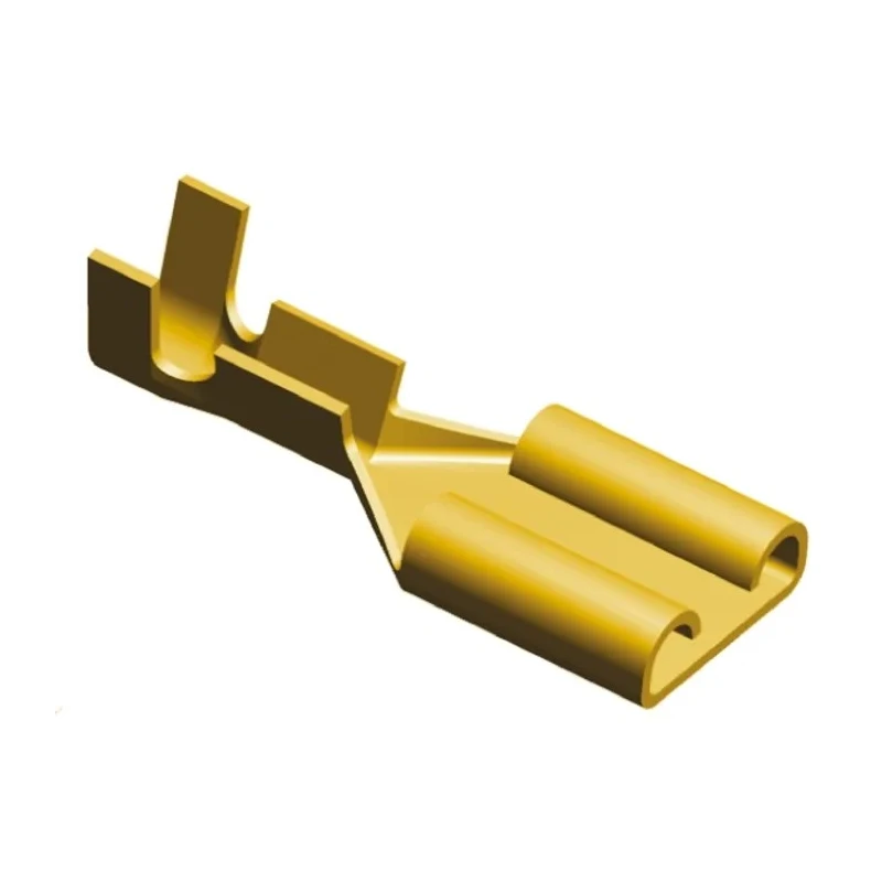 TE Connectivity FASTON 250 Black Uninsulated Female Spade Connector Crimp 6.35 x 0.81 mm 41771-1