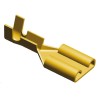 TE Connectivity FASTON 250 Black Uninsulated Female Spade Connector Crimp 6.35 x 0.81 mm 41771-1