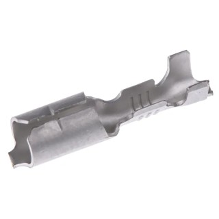 TE Connectivity Uninsulated Crimp Bullet Connector Female 22 AWG to 18 AWG 4 mm Bullet Diameter 42581-2