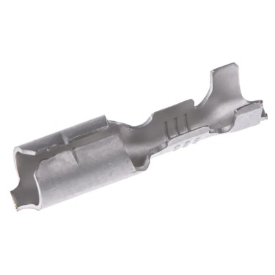 TE Connectivity Uninsulated Crimp Bullet Connector Female 22 AWG to 18 AWG 4 mm Bullet Diameter 42581-2